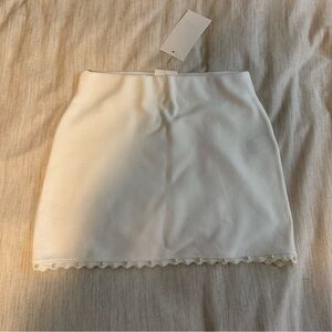 Zara White Pencil Mini Skirt Casual
